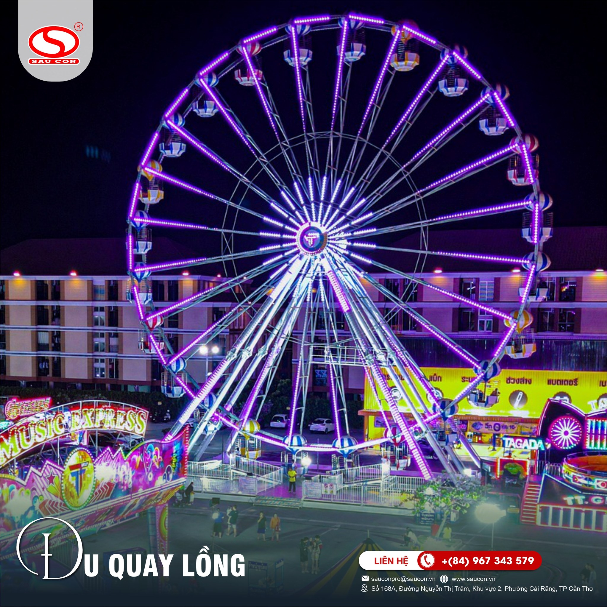 Đu Quay Lồng - Sấu Con phiên bản lưu động tại Thái Lan